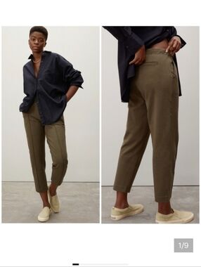 EVERLANE The Dream Pant Medium Dark Green